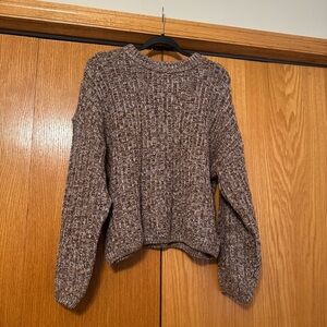 Universal Thread Marled Brown Crew Neck Sweater